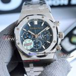 HBF Audemars Piguet Royal Oak Chronograph Blue Stainless Steel 7750 Replica Watch 